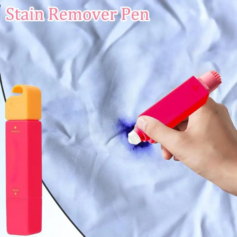 Stain Remover Pen Portable Clothing Stain Remover Waterless Tant Oil Cleandoubleheaded Bleach Pen Rescue Clothes from Blood Wine